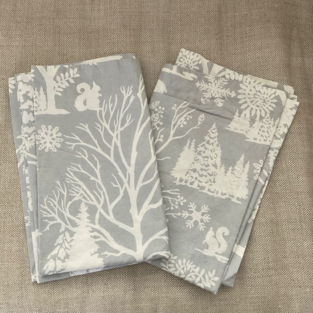 Pottery Barn Winter Holiday Pillowcases - Picture 2 of 2